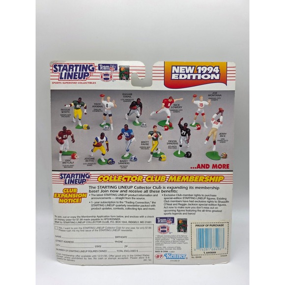 Kenner Starting Lineup 1994 Troy Aikman Dallas Cowboys Figure with Card New - Picture 2 of 2